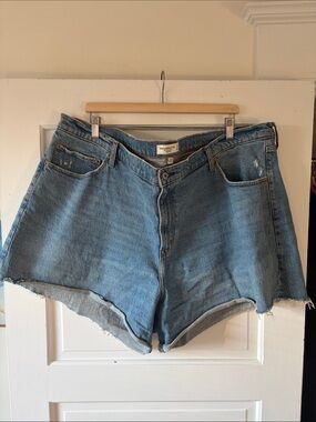 Abercrombie & Fitch Sz 36 Curve Love High Rise Dad Short